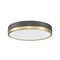 Z-Lite Algar Flush Mount, 1-Light, 16 In.W x 3 In.H, Matte Black + Modern Gold/Frosted 1006F16-MB-MGLD-LED - alternate 7
